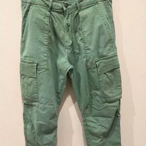 Zara Men's Cargo Pants in Sage Green
